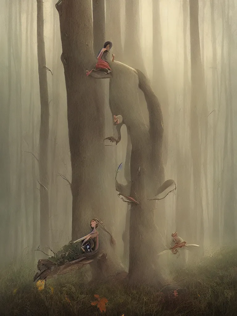 Image similar to this story has to be told in soulful pictures, forest, rays of life, cinematic, moody light, trending on artstation, by esao andrews, by naoto hatori, by tyler jacobson