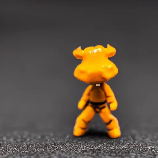 Image similar to macro photography of n scale miniature tiny xqc xqcow figure