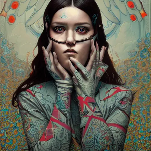 Image similar to Tristan Eaton Stanley Artgerm and Tom Bagshaw,