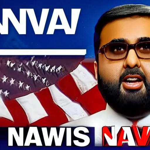 Image similar to nav running for president of the united states of america, realistic, extremely detailed, photorealistic, real,