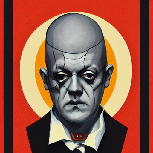 Image similar to Aleister Crowley picture by Sachin Teng, asymmetrical, dark vibes, Realistic Painting , Organic painting, Matte Painting, geometric, magical, Occult, Raphael Hopper, Rene Magritte, shapes, hard edges, graffiti, street art:2 by Sachin Teng:4