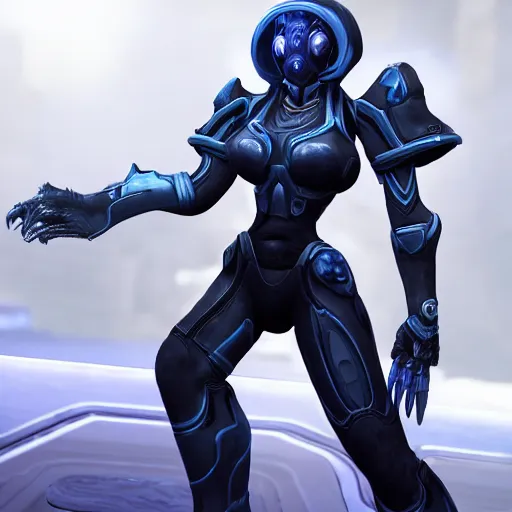 Image similar to full body shot of 2B in the Starcraft 2 universe, highly-detailed