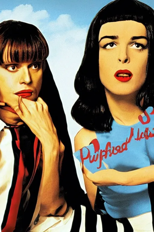 Image similar to pulp fiction by pedro almodovar