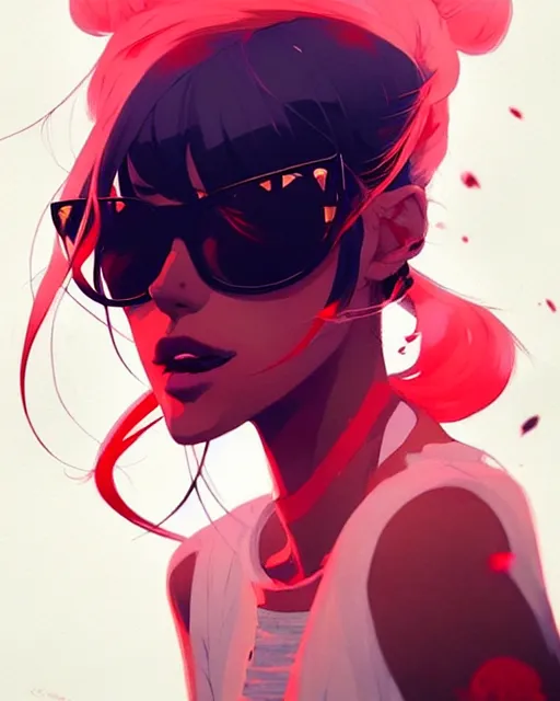 Image similar to a ultradetailed beautiful panting of a stylish mafia girl, by conrad roset, greg rutkowski and makoto shinkai, trending on artstation