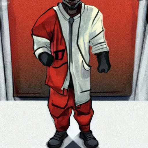 Prompt: ghetto Gordon Freeman, chillin' in the hood