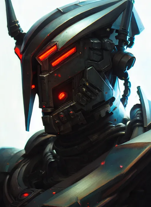 Prompt: dynamic medium shot painted portrait, cyberpunk armor, dark metallic colours, orc, sharp smooth details, caustics, unreal engine, matte painting concept art, fanart artstation by kevin christian muljadi and entei ryu and oldgun - k and jesper ejsing and rhads and lois van baarle and ilya kuvshinov and rossdraws