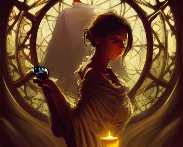 Prompt: urban legend about obsession. it includes an inventor and a wine glass, deep focus, d & d, fantasy, intricate, elegant, highly detailed, digital painting, artstation, concept art, matte, sharp focus, illustration, hearthstone, art by artgerm and greg rutkowski and alphonse mucha