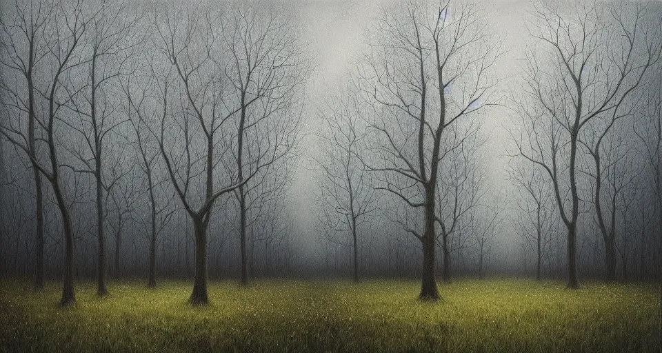 Prompt: Enchanted and magic forest, by lee madgwick