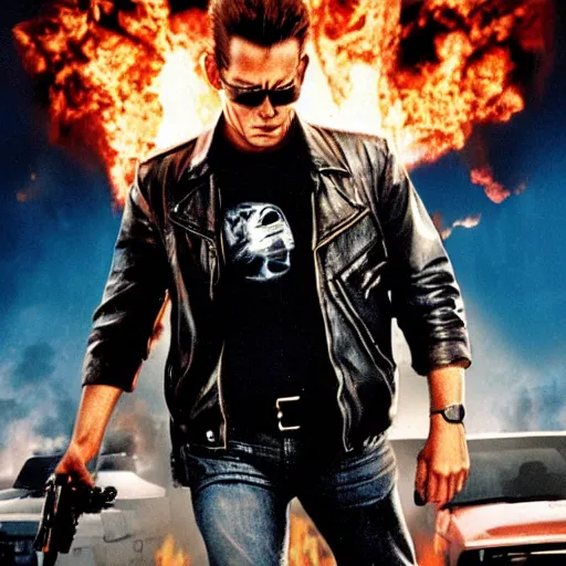 Image similar to terminator 2 movie poster