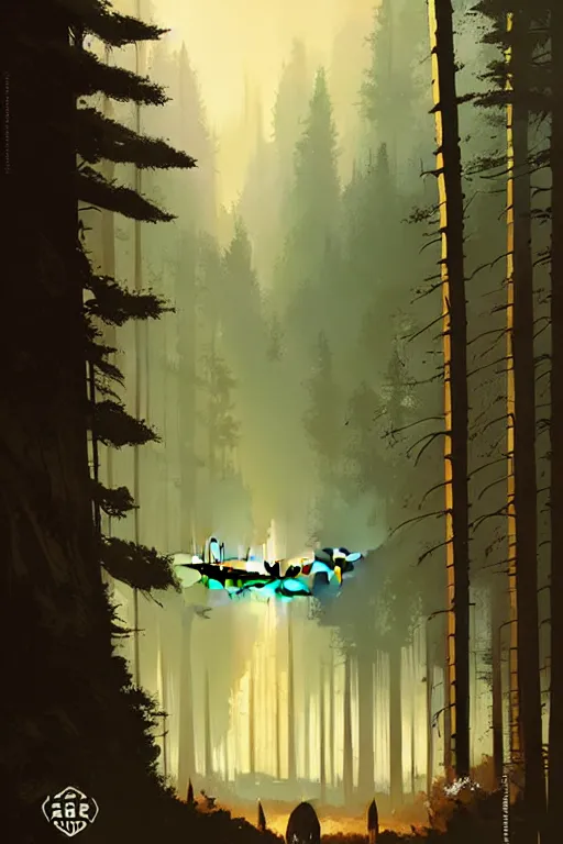 Image similar to greg rutkowski travel poster endor