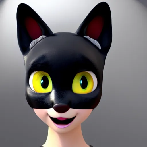 Image similar to new pixar character as an anime girl wearing cat ears, catgirl, highly detailed, extremely high quality, hd, 4 k, 8 k, professional photographer, 4 0 mp, lifelike, top - rated, award winning, cinematic, realistic, detailed lighting, detailed shadows, sharp, no blur, edited, corrected, trending