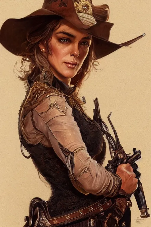 western gunslinger art