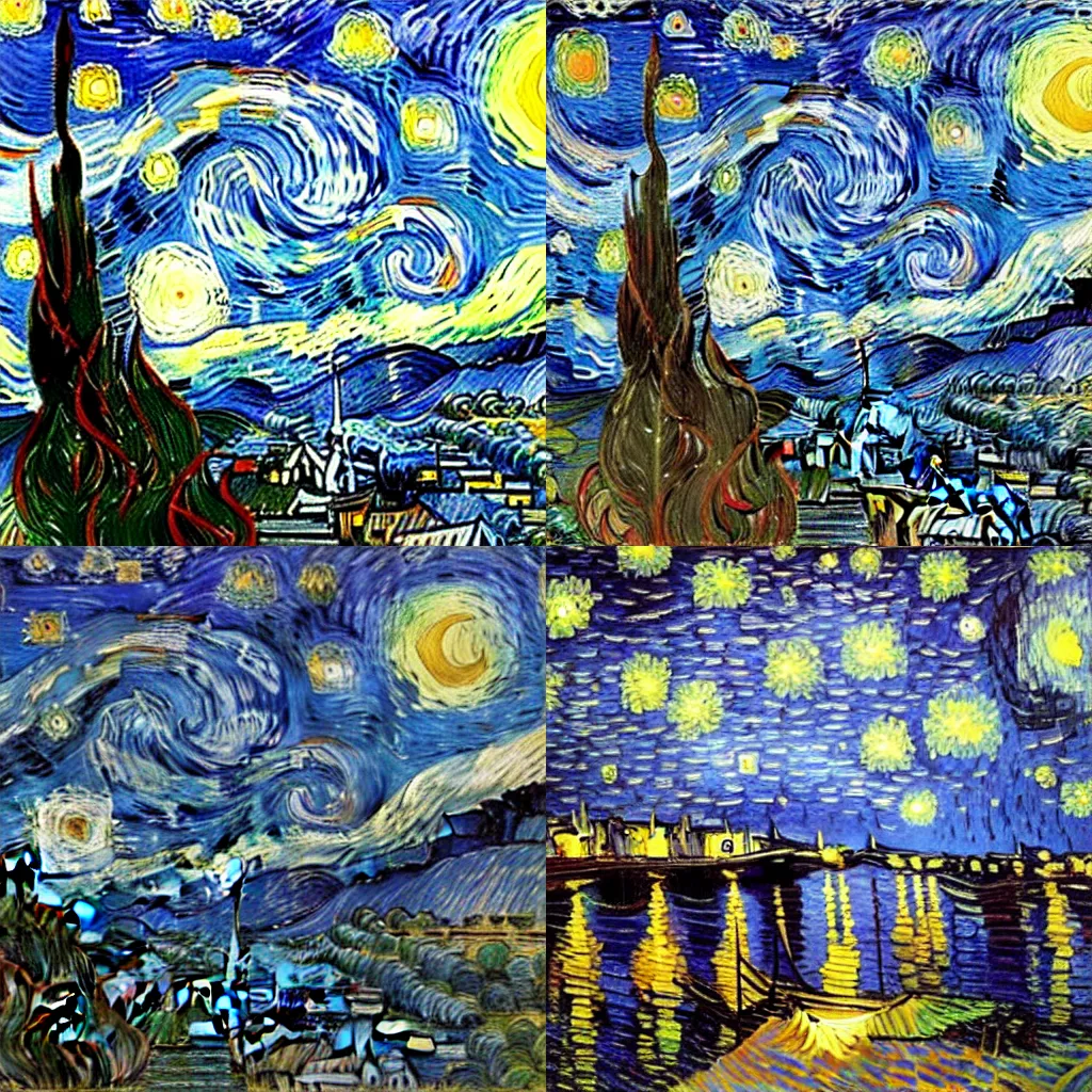 Vincent van Gogh quadro buda ilumin - OpenDream