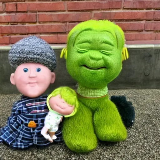 Image similar to bill murray as a cabbage patch doll