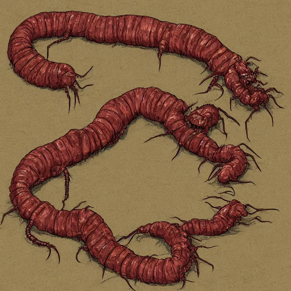 Image similar to necromorph, fangs, centipede