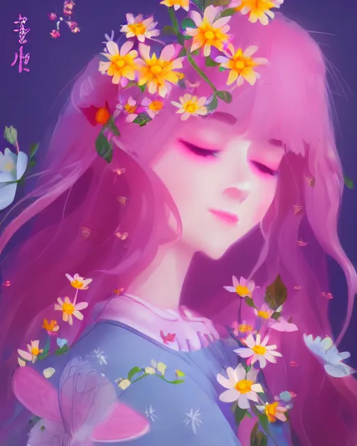 Image similar to 🧚🌸🌼💮 artstation