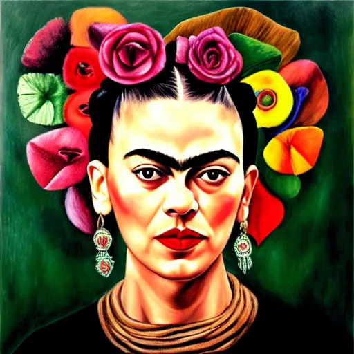 Prompt: taylor swift broken heart frida kahlo