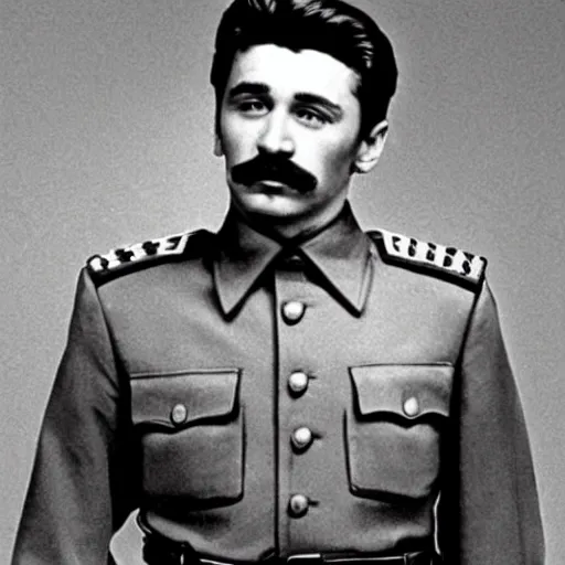 Prompt: James Franco as Joseph Stalin