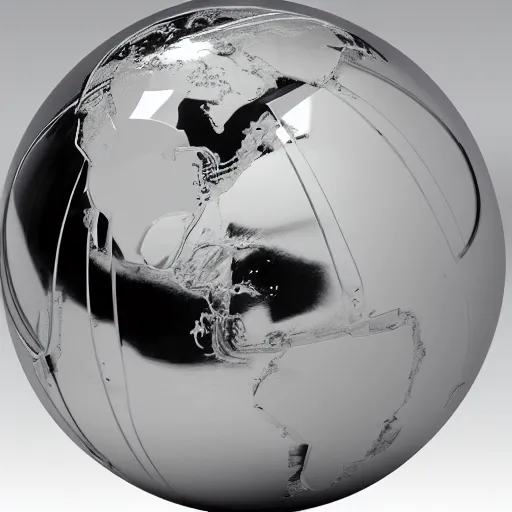 Image similar to chrome sphere