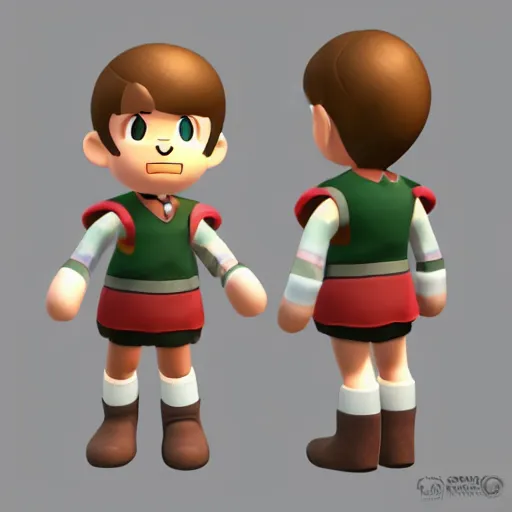 Image similar to villager from super smash bros, digital art, detailed, unreal engine 5, high quality, 4k