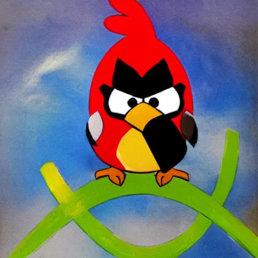 Image similar to An extremely angry bird.