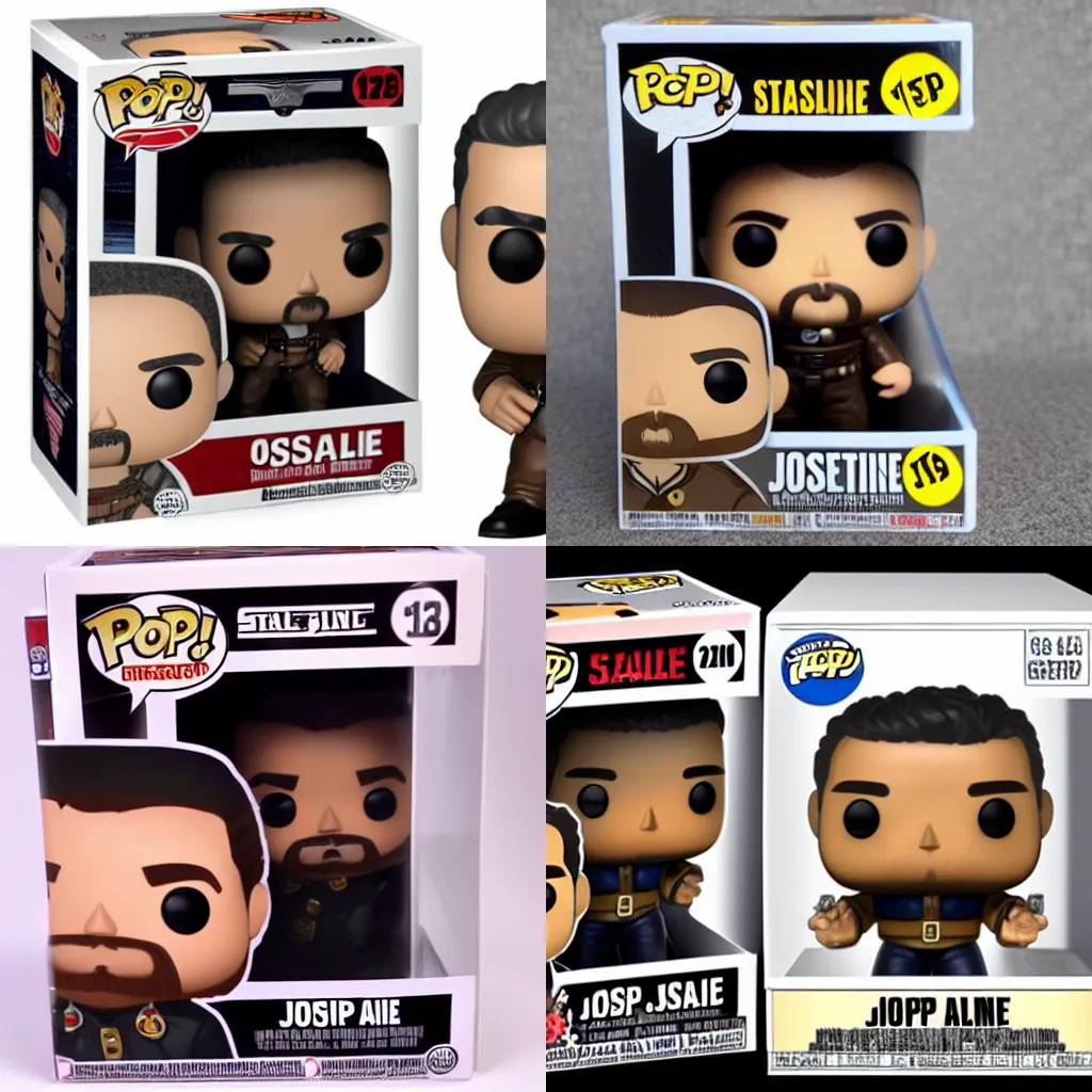 Prompt: Joseph Staline funko pop