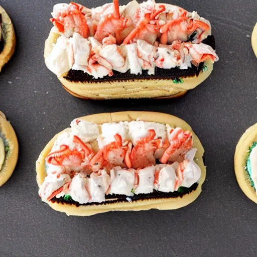 Prompt: lobster roll oodporn double peanut butter layered fudge cookie double layered oreo