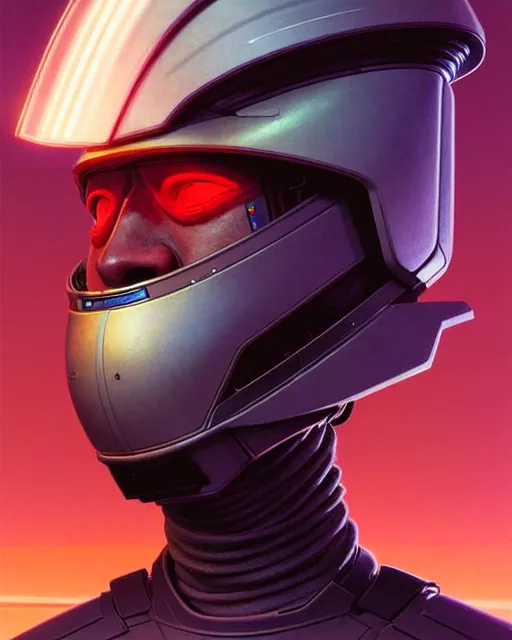 Prompt: portrait of a starship captain with a helmet as an apex legends character digital illustration portrait design by, wayne barlowe detailed, gorgeous lighting, wide angle action dynamic portrait