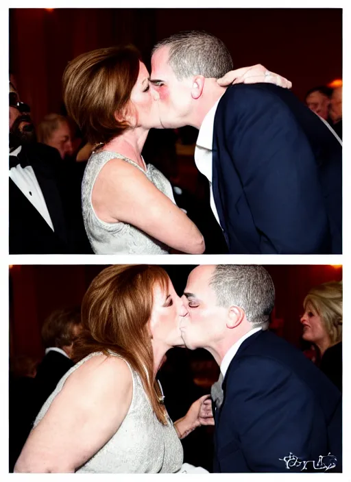 Image similar to karen and robert kissing