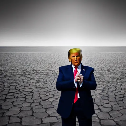 Prompt: Trump, (Sony a7R IV, symmetric balance, polarizing filter, Photolab, Lightroom, 4K, Dolby Vision, Photography Award)