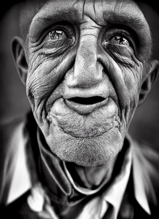 Image similar to handsome anthropomorphic mangle by lee jeffries, gelatin silver process