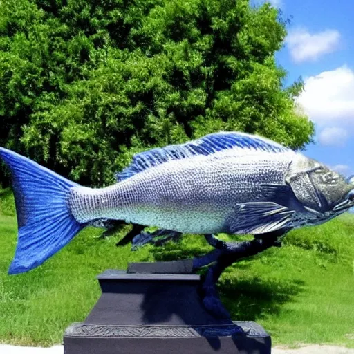 Image similar to fish, but it is a beautiful statue