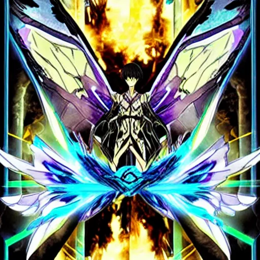 Image similar to gcu 🦋 merger fused illusion avatar emotion autograph, winged sorrow fgo merger stardust lude enhanced decal, winged atiku fragment stardust ova fragment decal metroid, yx tiesto sorrow stardust banner etched wings hri, freed gcu tiesto 🦋 distortion ova posed fragment