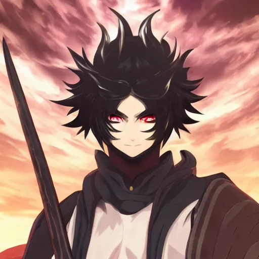 Prompt: handsome guy in demon slayer art, anime style, 4k , detailed, detailed face, high quality, smooth, sharp focus, beautiful scene, face high detail, mask, quality background