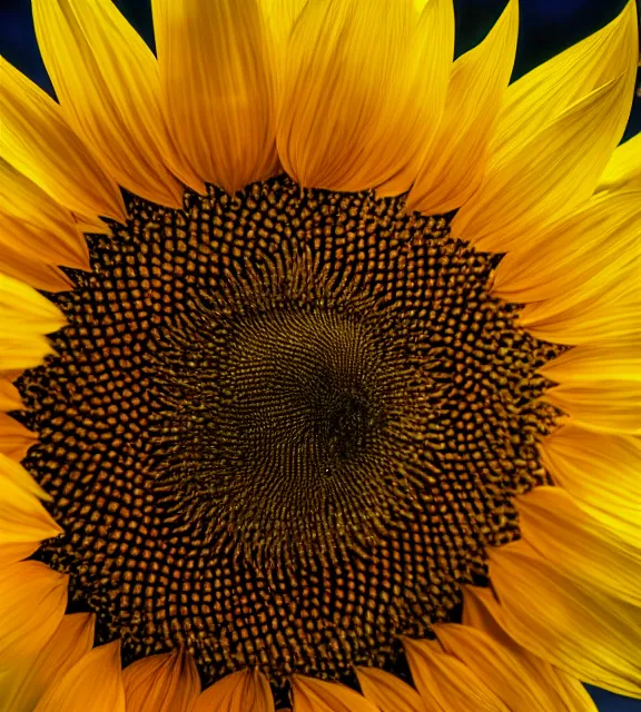 Image similar to a 4 k photorealistic photo close up of a sunflower.