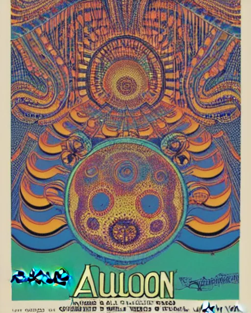 Image similar to avalon ballroom poster art by victor moscoso