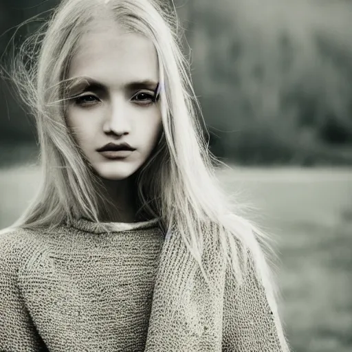 Prompt: georgous blonde girl by Alessio Albi