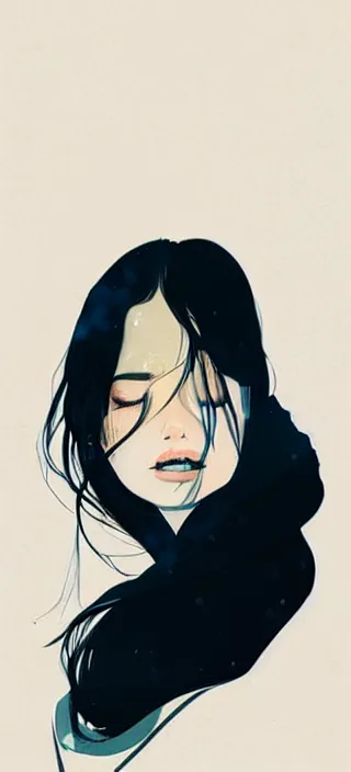 Image similar to lots of swirling, dreamy, thick smoke exhaled from a pretty young woman's open mouth, smoke drifting all around, by conrad roset, dramatic digital art, trending on artstation