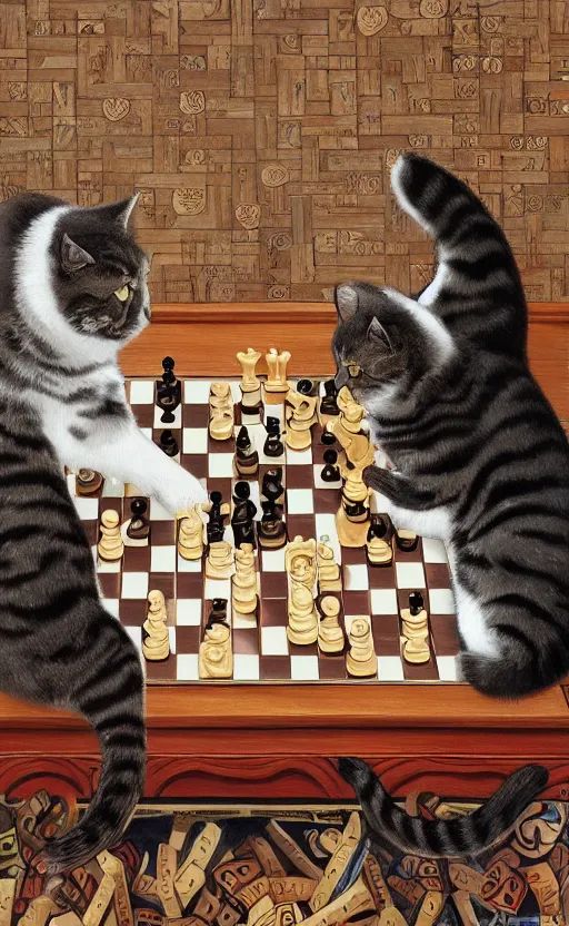 Open world chess with cats