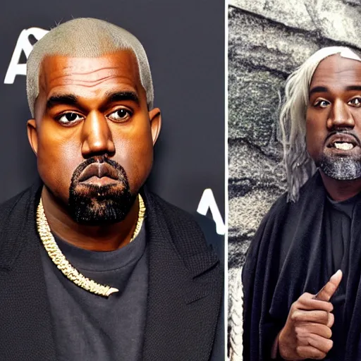 Image similar to kanye west as dumbledore