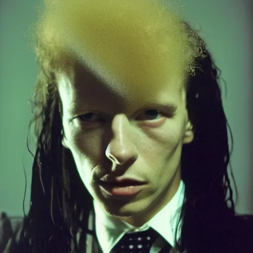 Image similar to chris morris, portrait, fashion photography, 3 5 mm film, by david bailey, mariko mori, davide sorrenti