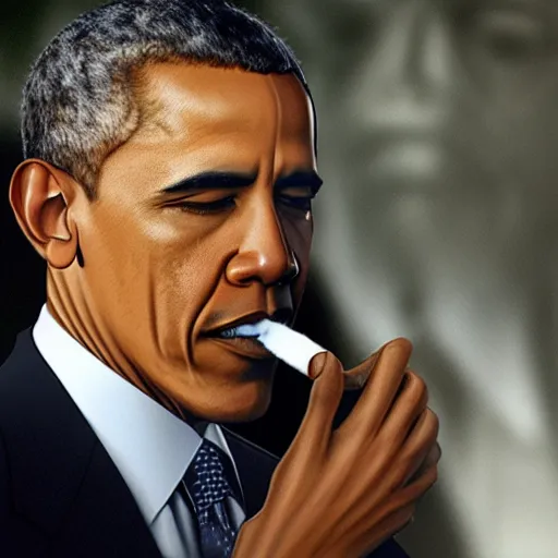 Image similar to Obama smoking weed