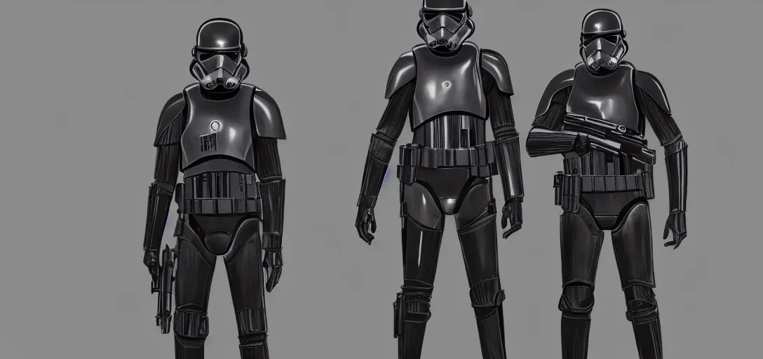 Prompt: star wars uniform concept art, black background, 8 k photorealistic, hd, high details, trending on artstation
