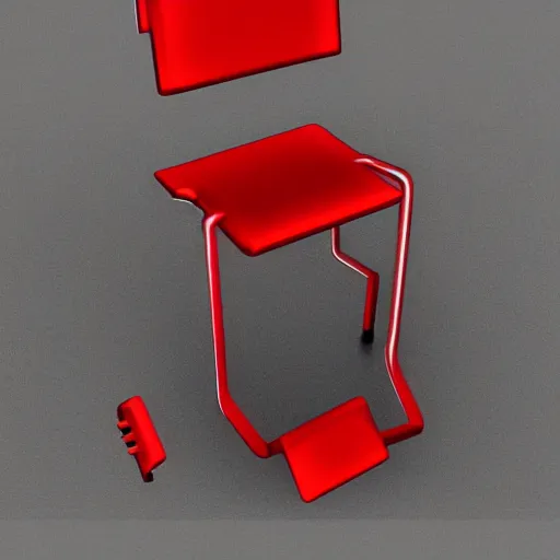 Image similar to a chair made of rage, trending on artstation