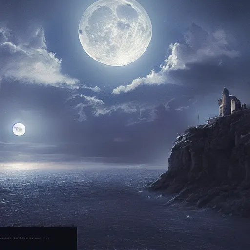 Image similar to The moonlight is the messenger of love, matte painting, concept art, 4k