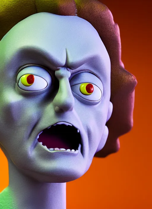 Image similar to morty from rick and morty closeup photograph dslr photorealistic, studio lighting, ektachrome, detailed, intricate, face detail