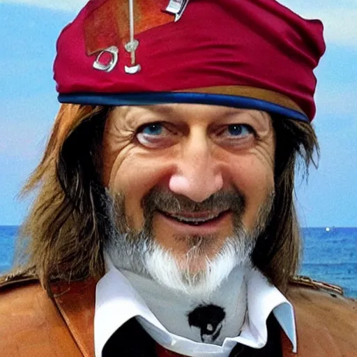 Image similar to Traian Basescu as a pirate