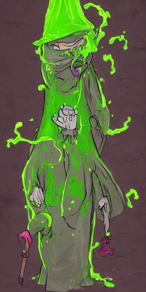 Prompt: Slime wizard