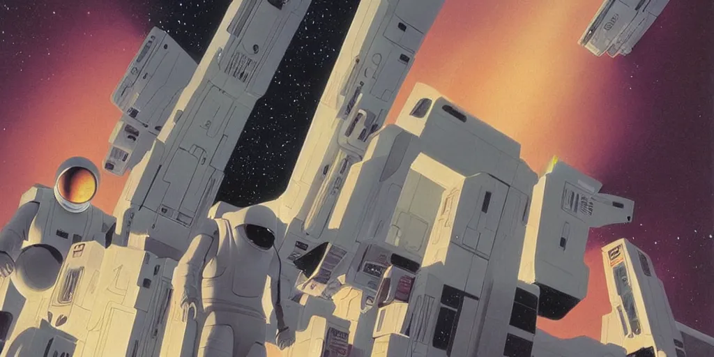 Image similar to 2001: A Space Odyssey by Ralph McQuarrie