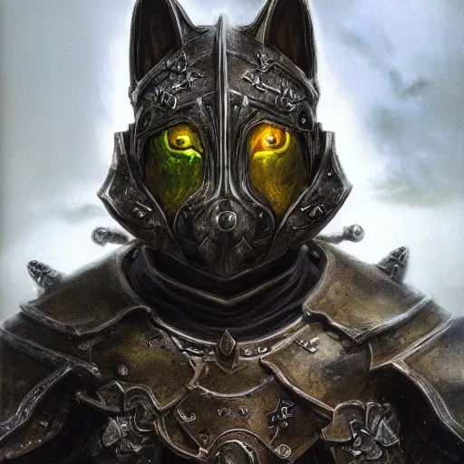 Image similar to wearing gothic 2 paladin armor, anthropomorphic shiba inu, shiba inu face, stuning 3 d render, masterpiece, glowing aura, by donato giancola and greg rutkowski and wayne barlow and zdzisław beksinski, realistic face